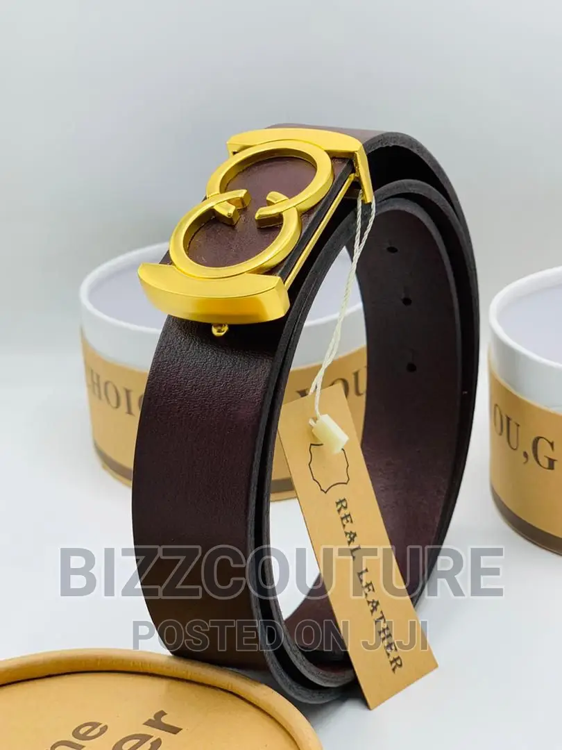 Original GUCCI Leather Belts Available in Store