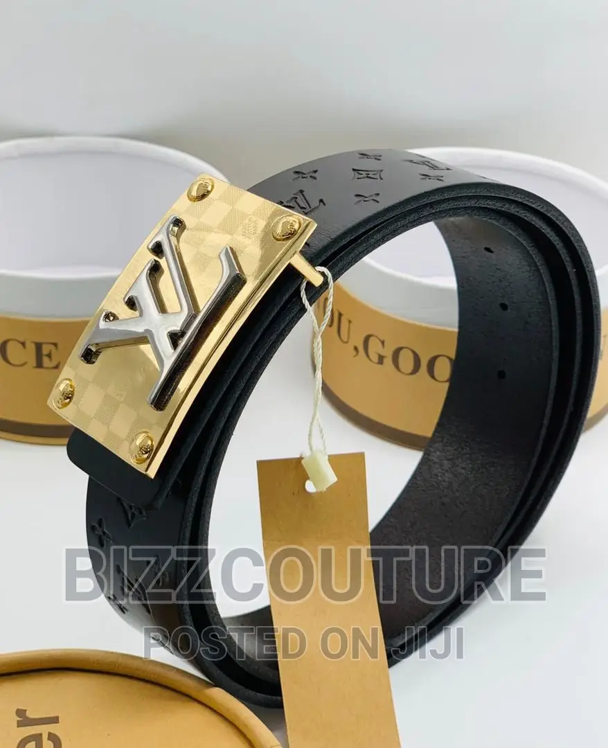 Original LOUIS VUITTON Leather Belts Available in Store