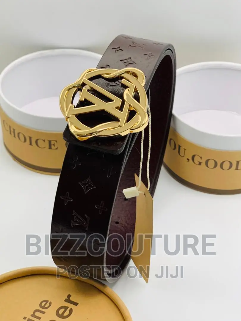 Original LOUIS VUITTON Leather Belts Available in Store