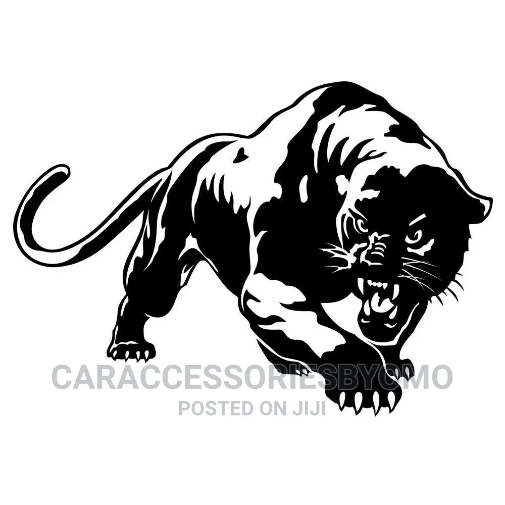Angry Leopard Car Sticker