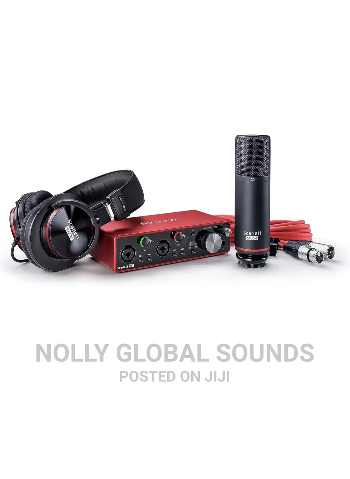 Focusrite Scarlet 2i2 Studio Recording Bundle