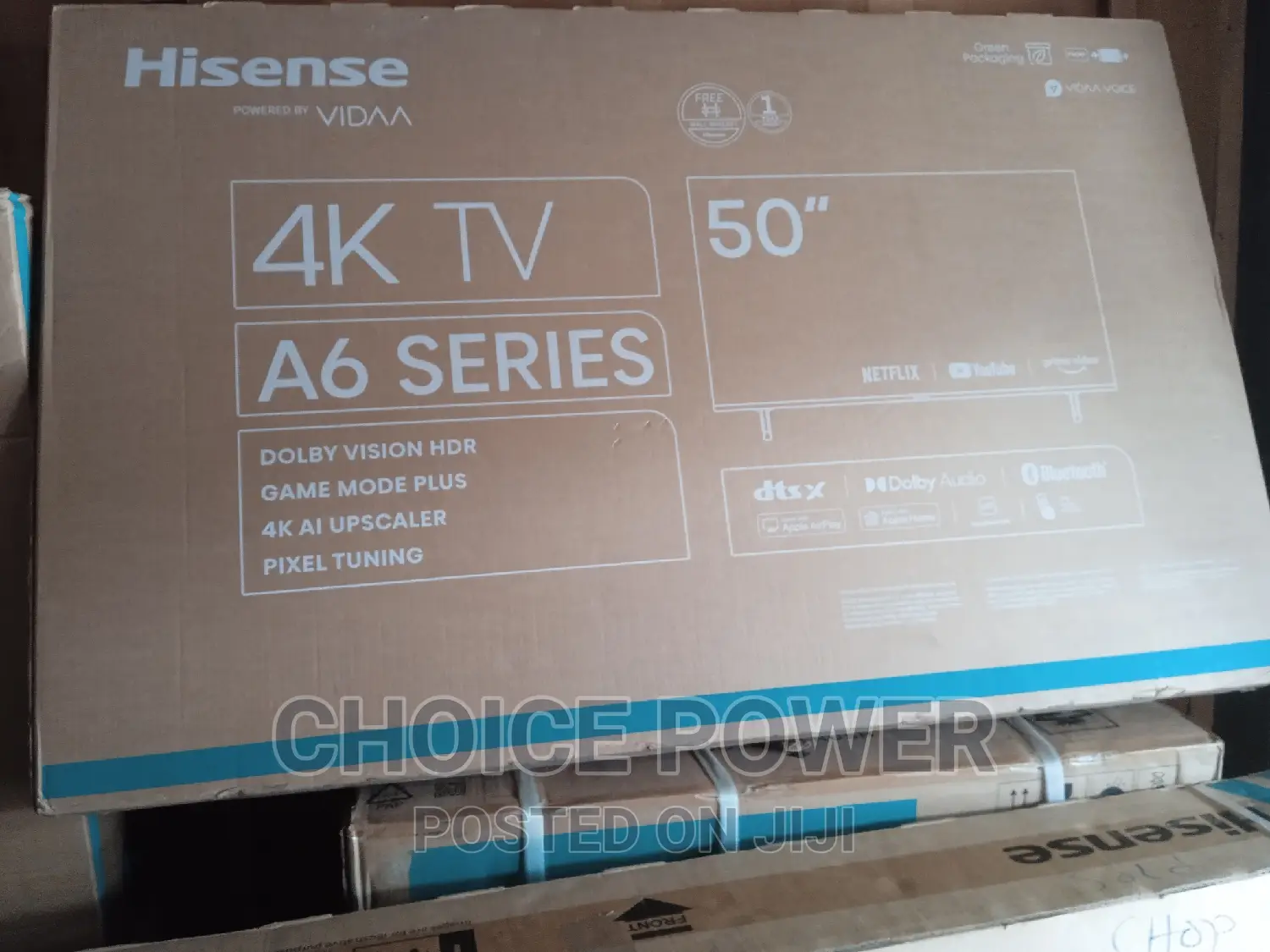 Brand New Hisense Smart TV 50A6K.