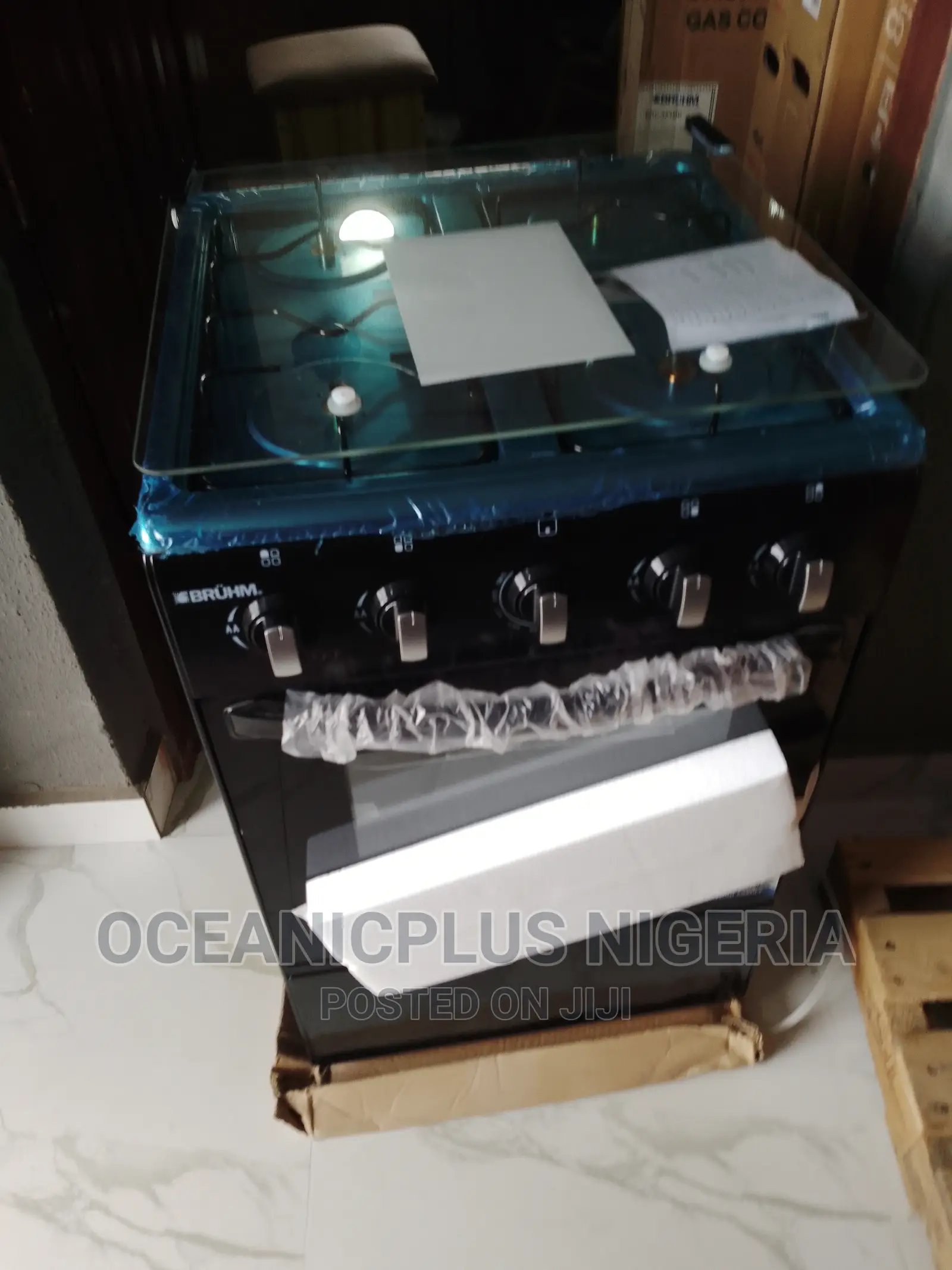 Effective Bruhm 4 Gas Burner With Oven and Lamp