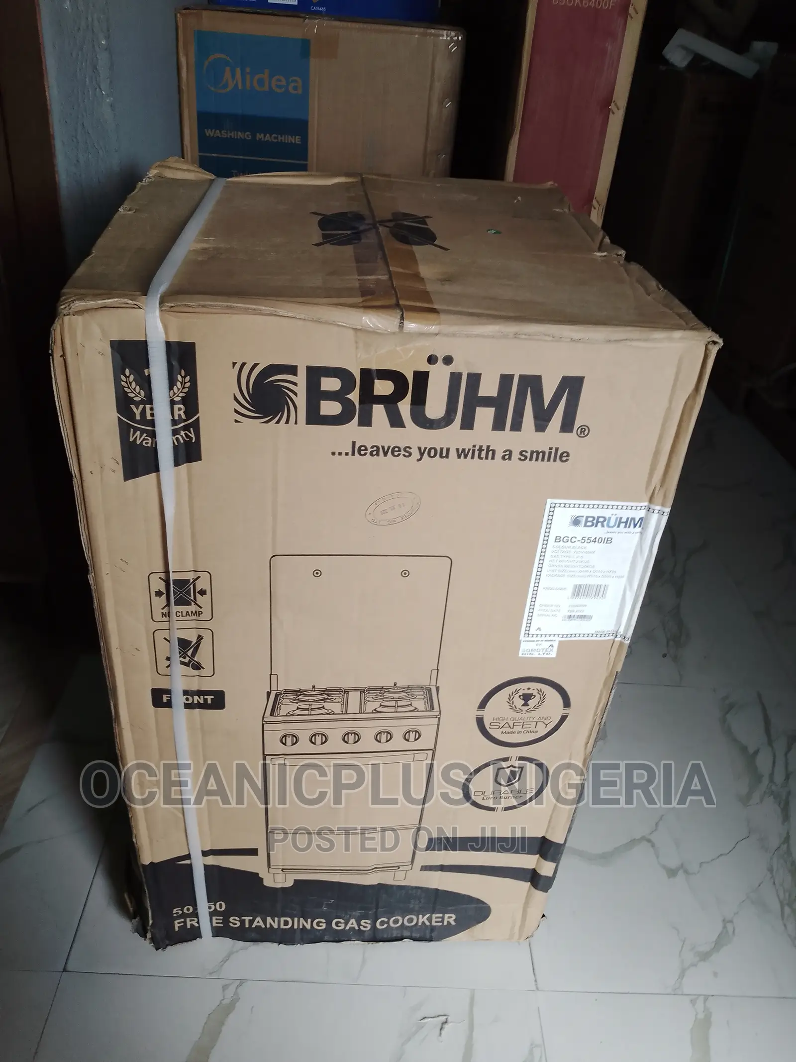 Top Selling Bruhm 4 Gas Cooker With Oven