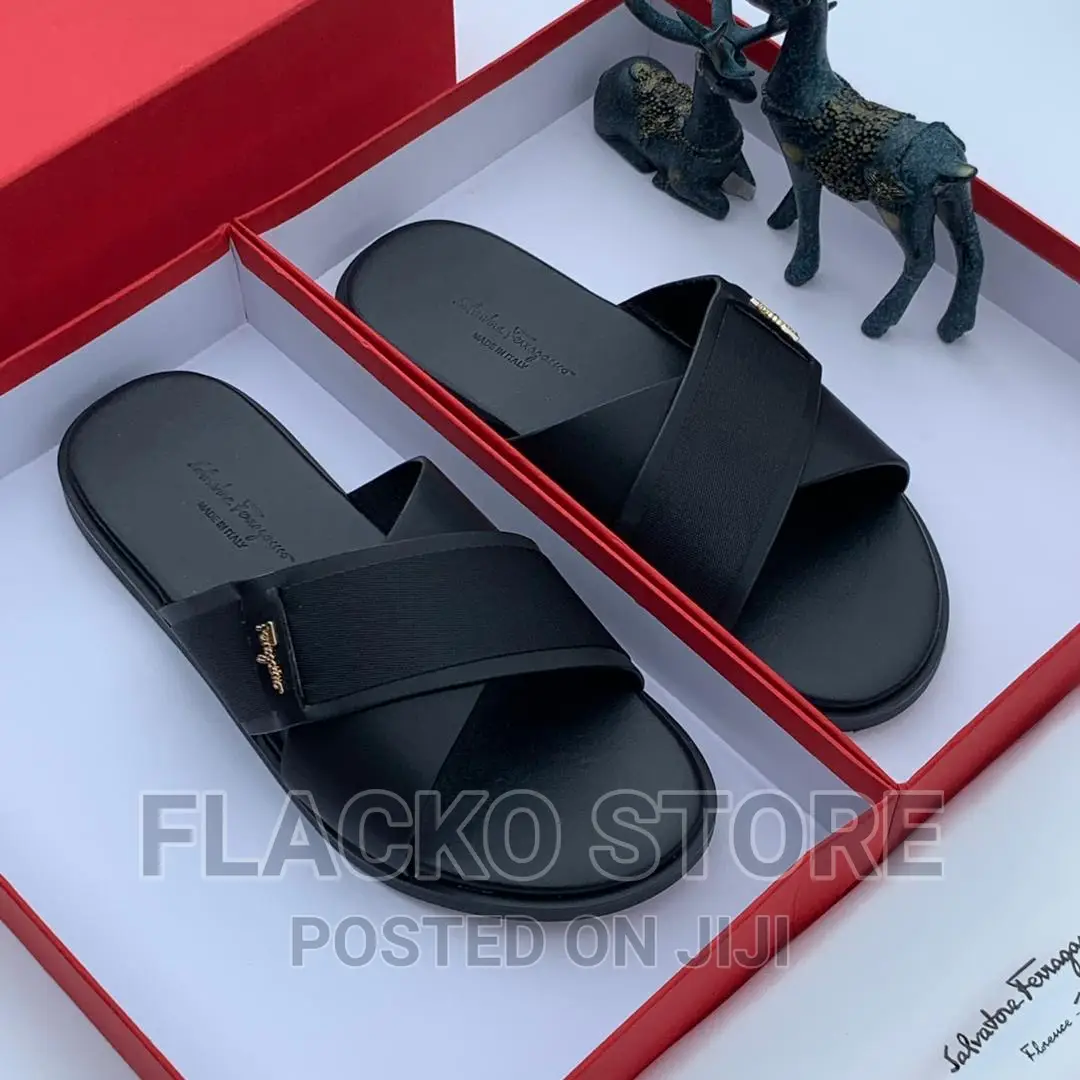 Original Salvatore Ferragamo Casual Leather Slippers