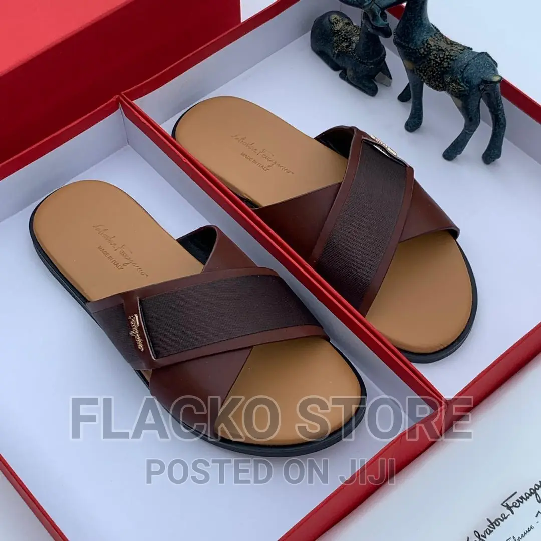 Original Salvatore Ferragamo Casual Leather Slippers