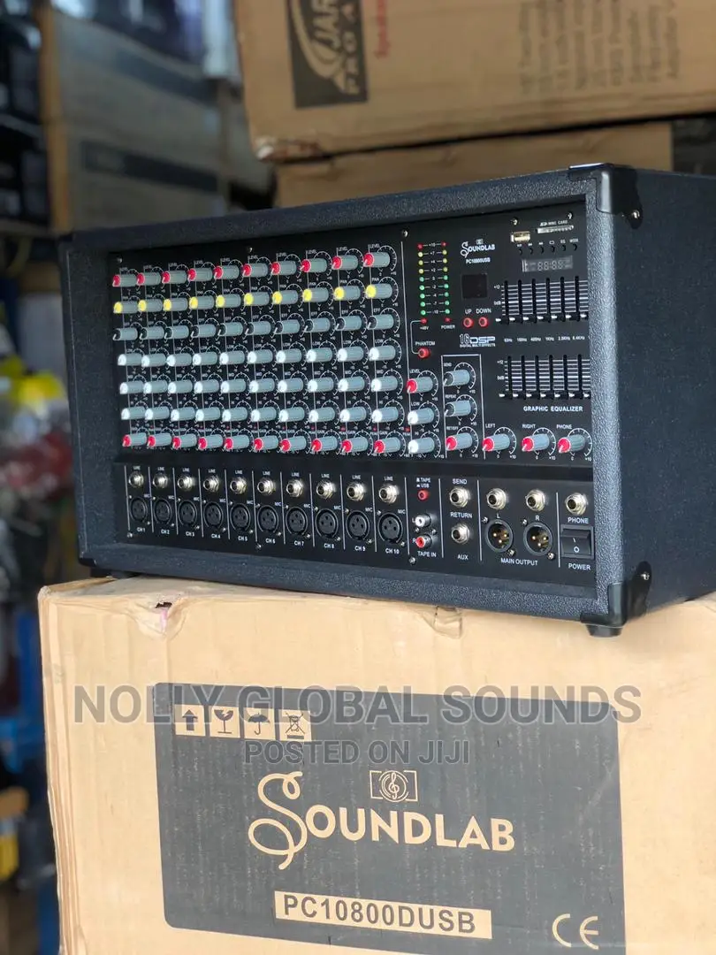 SOUNDLAB 10 Channels Mixer Amplifier