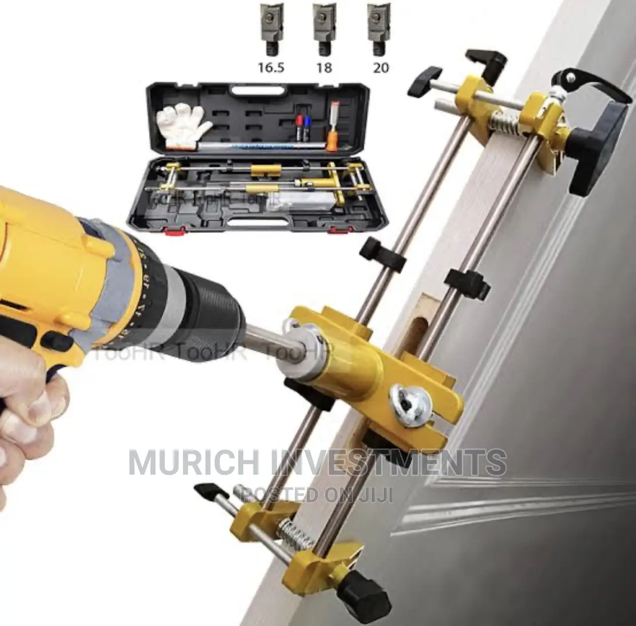 Door Lock Hole Opener Kit, Lock Mortiser For Wooden Doors
