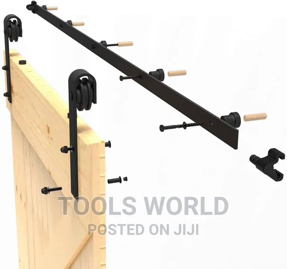 Sliding Barn Door Hardware Kit, 2meters 6.6FT, Smooth Silent