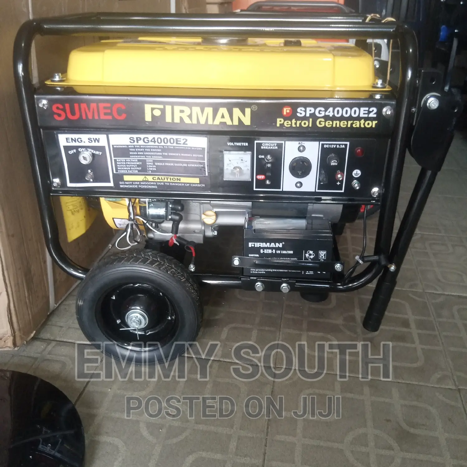 Sumec Fireman Generator 100% Copper Coil 4mm With Key Start
