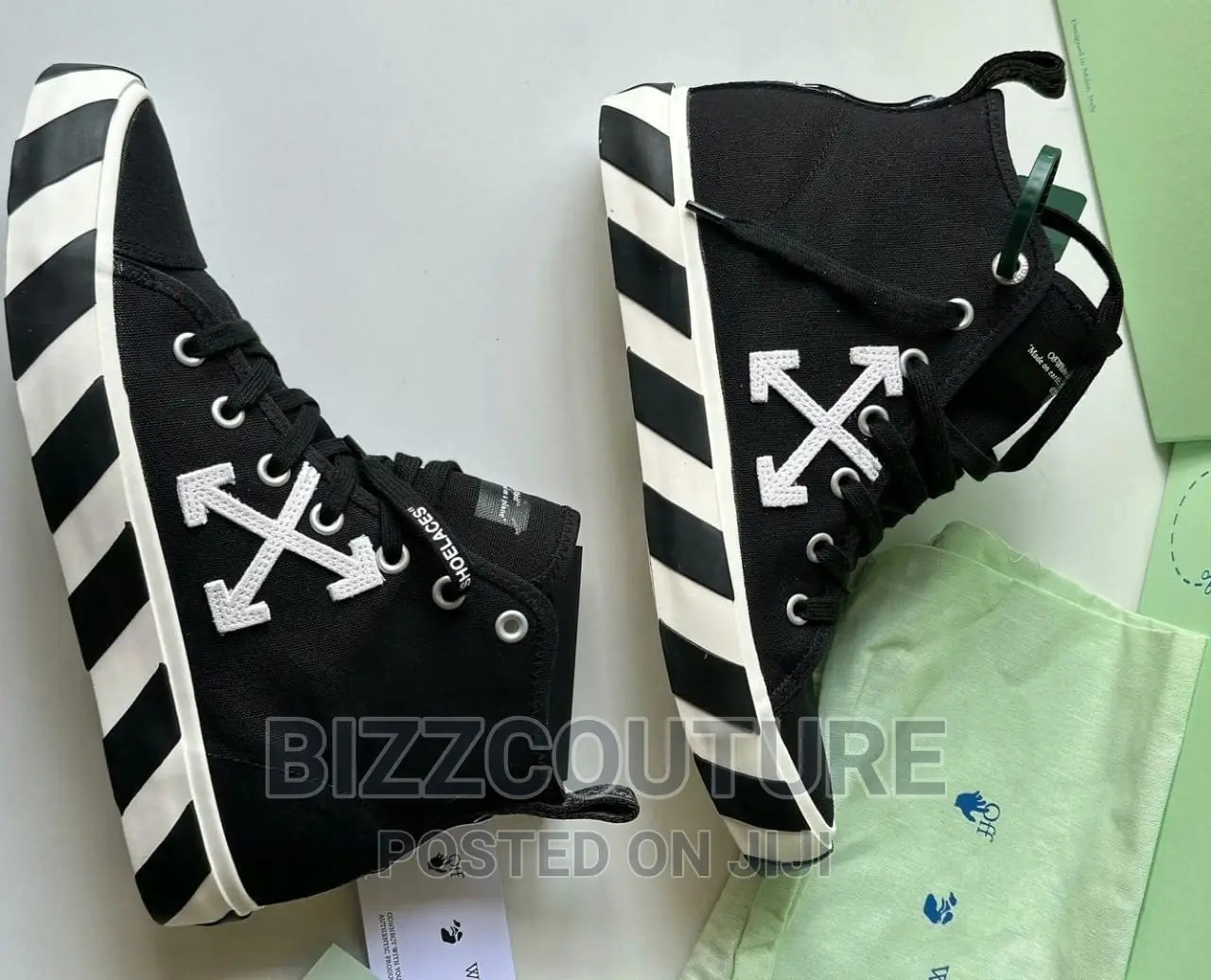 Original OFF-WHITE High Cut Sneakers Available in Store