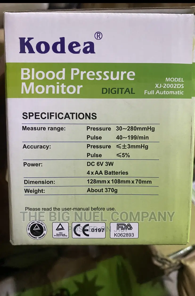 Kodea Blood Pressure Monitor Digital