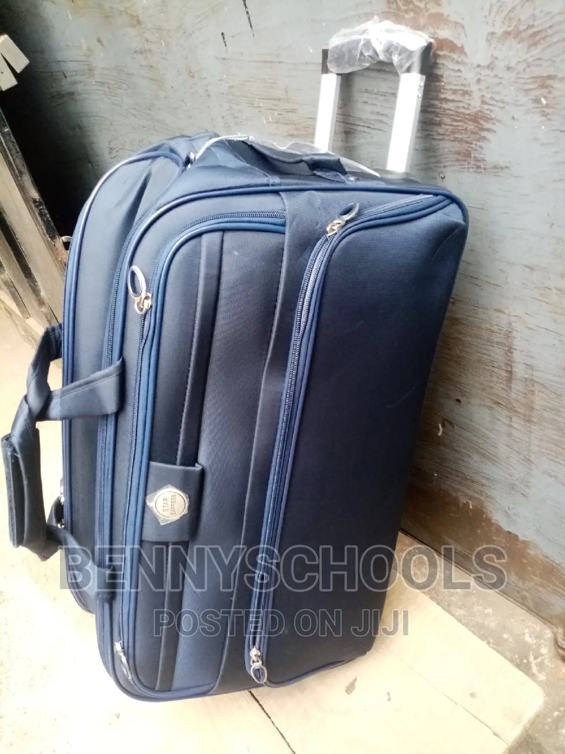 Big Star Navy Blue Express Traveling Lugga Bag With Trolleys