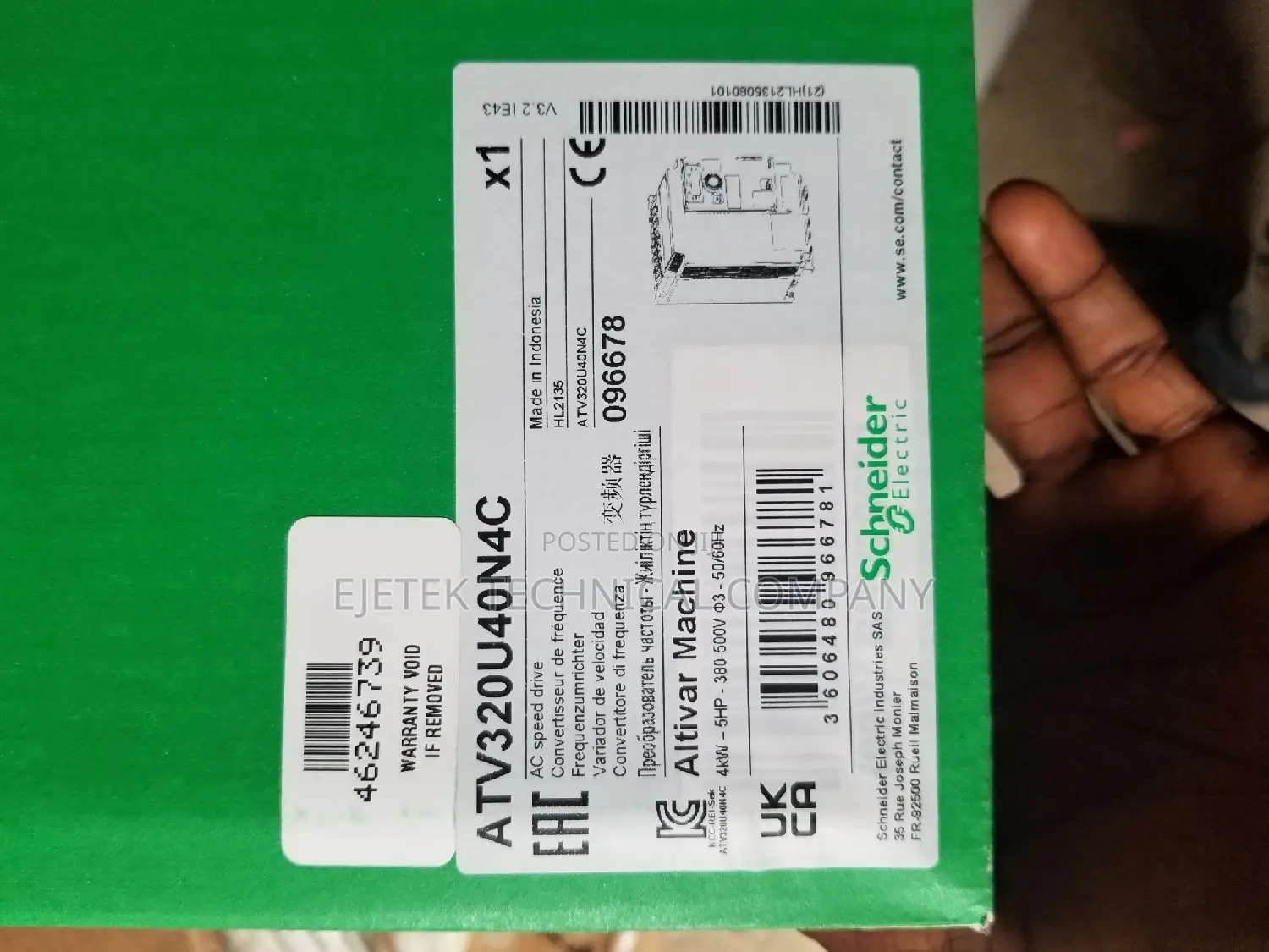 Schneider 4kw /5hp Speed Drive Inverter
