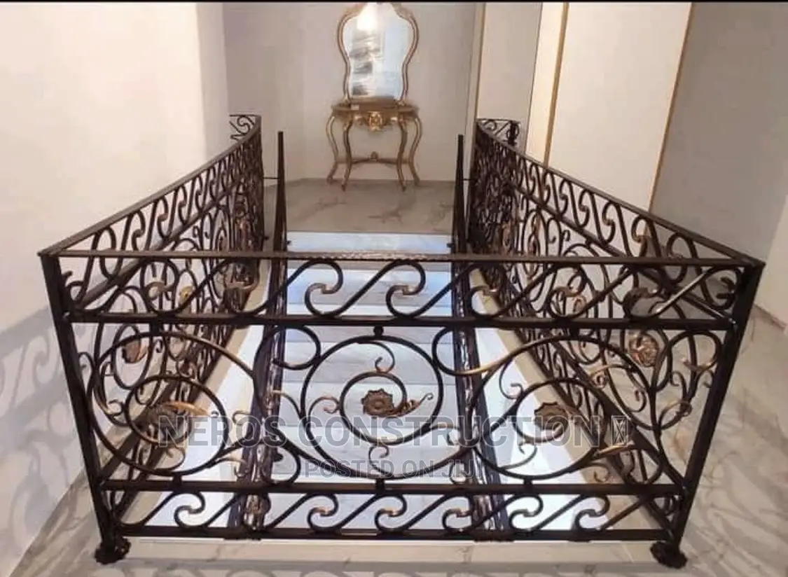 Turkish Curly Wrought Iron Hand Rail