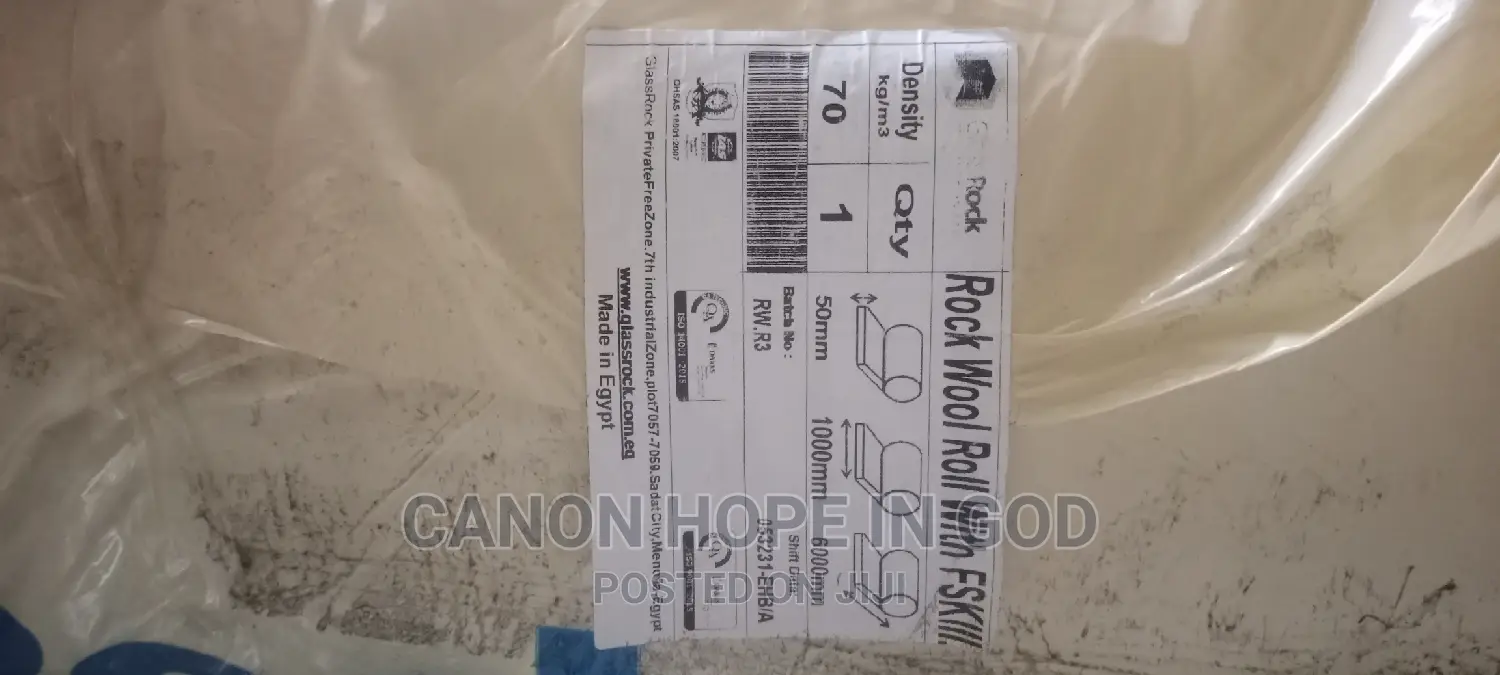 Rock Wool 50mm/70kg and 80kg Density