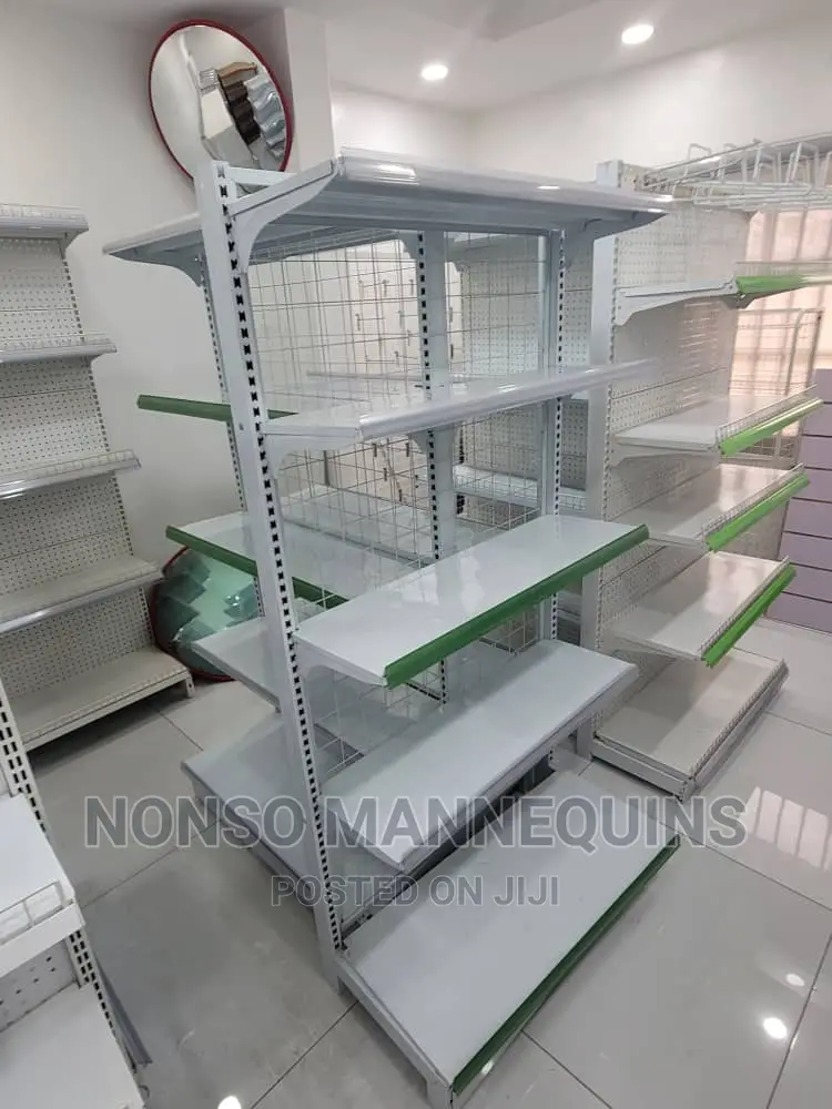 Brand New Double Sided Wire Meshed Shelves Display