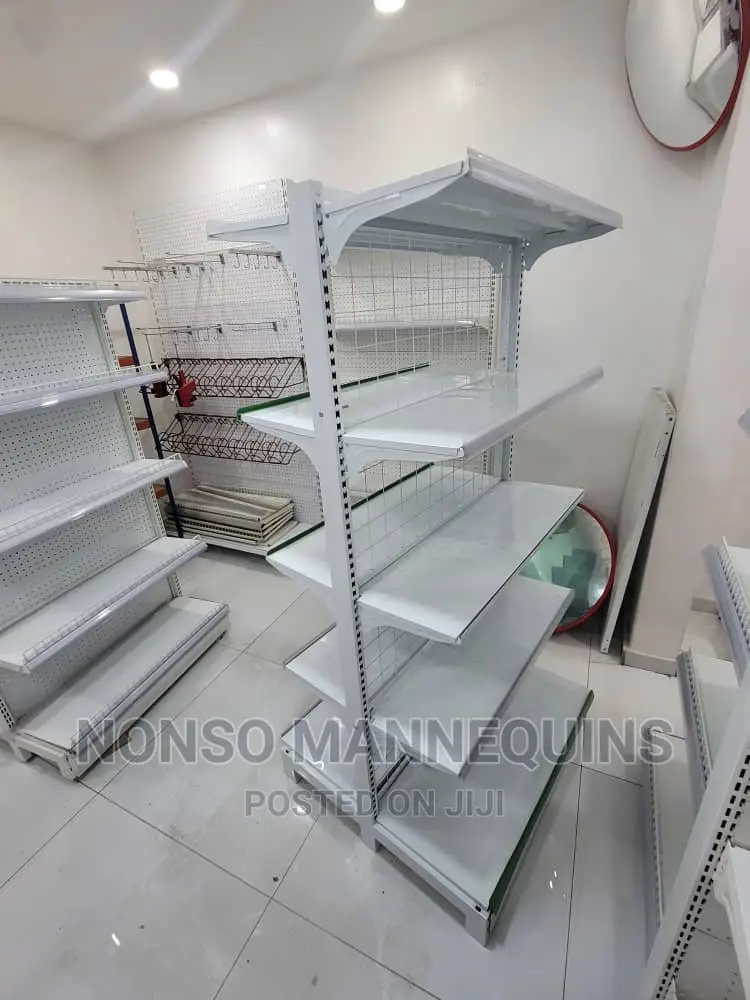 Brand New Double Sided Wire Meshed Shelves Display