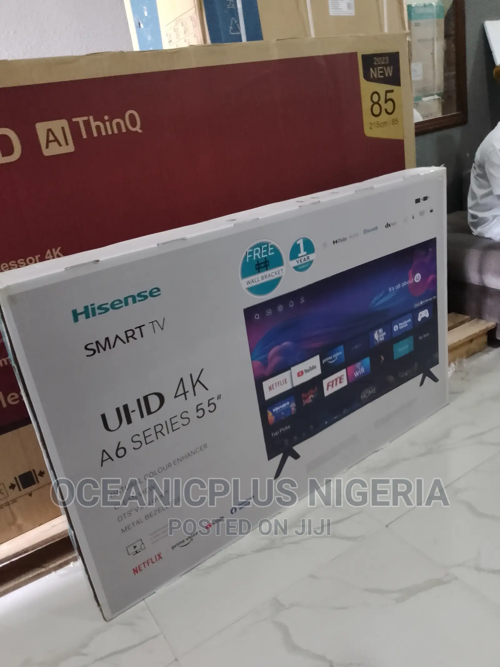 Great View Hisense 55 Inches Smart Frameless TV