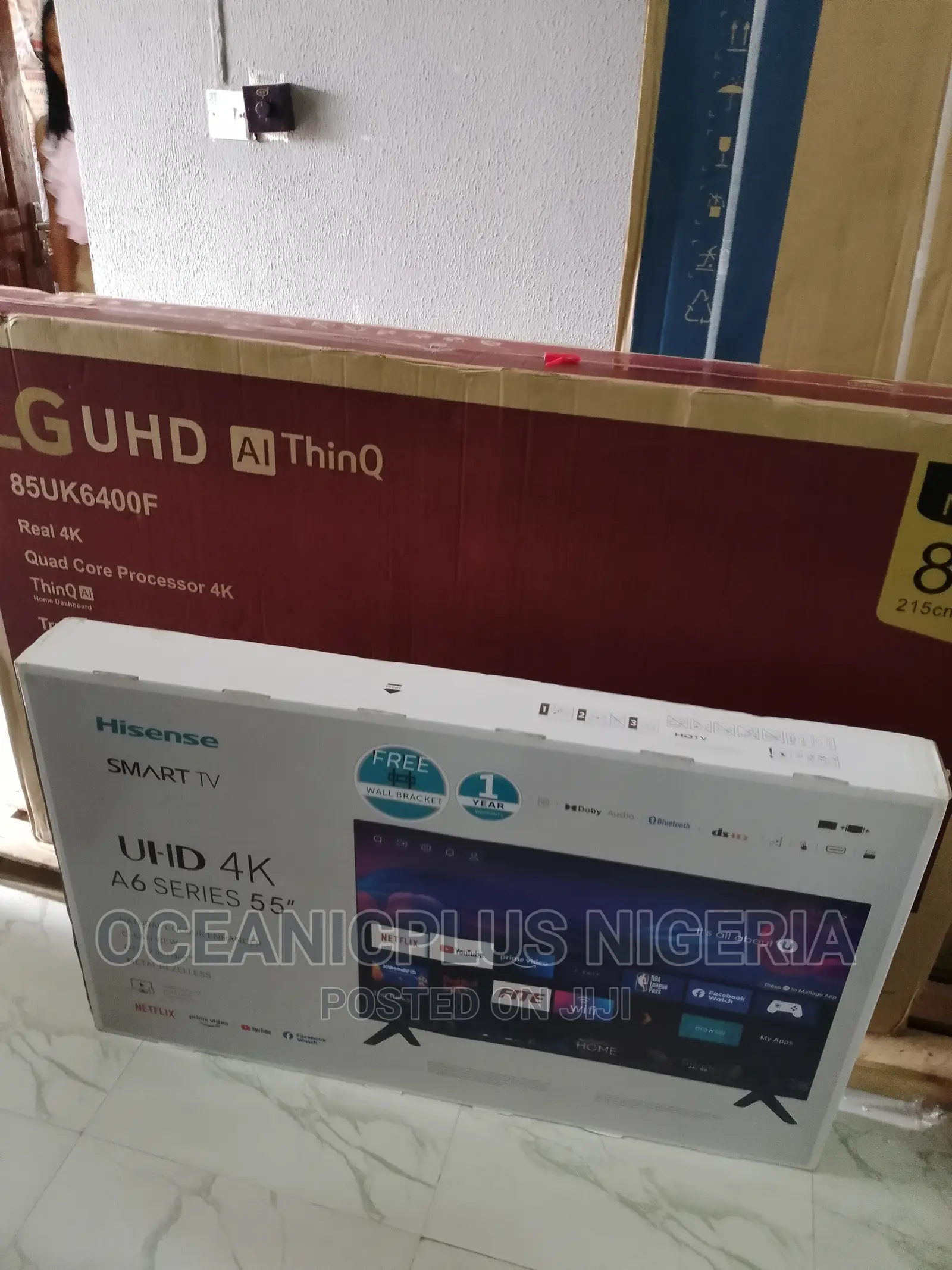 Great View Hisense 55 Inches Smart Frameless TV