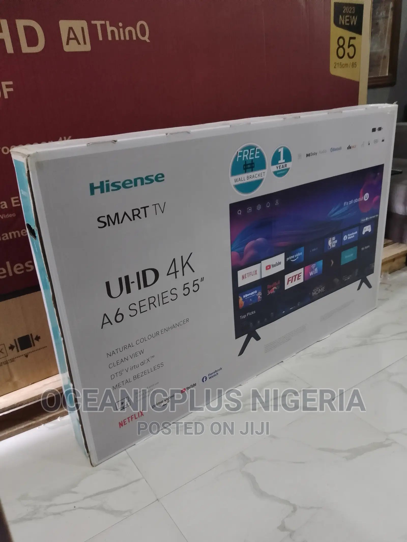 Best Quality Hisense 55 Inches Smart Frameless TV