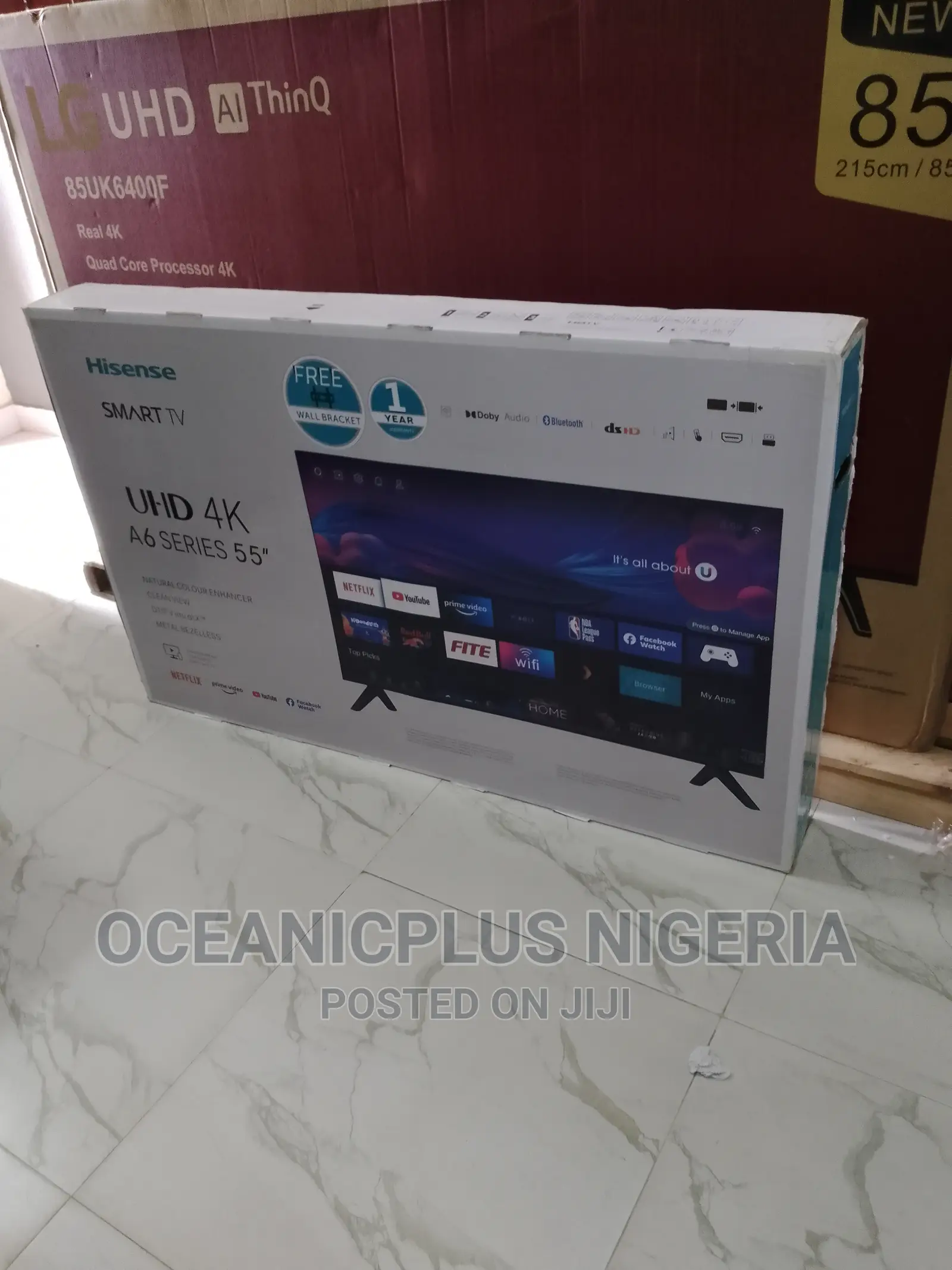 Great Qulity Hisense 55 Inches Smart Frameless TV