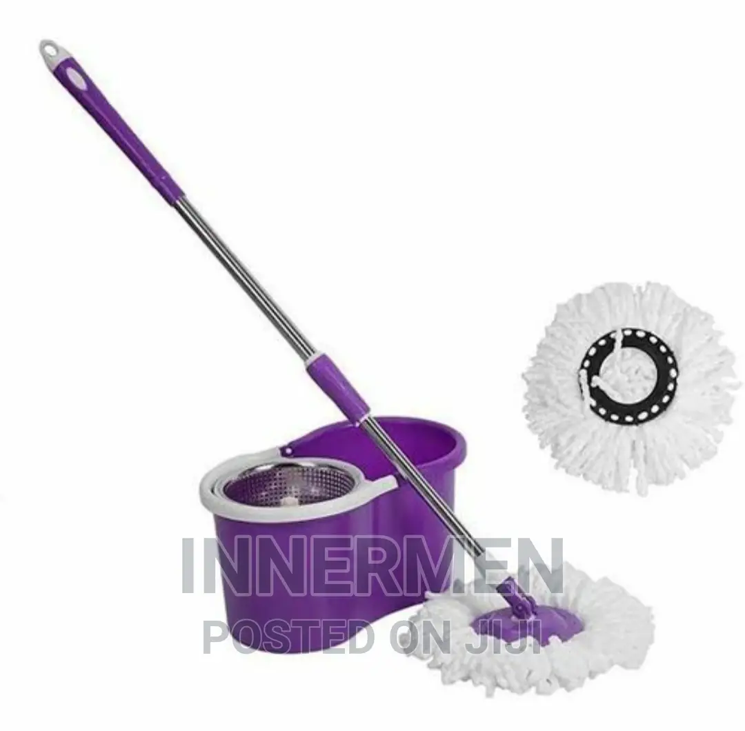 Microfibre Magic Spin Mop and Bucket With Plastic Rotator