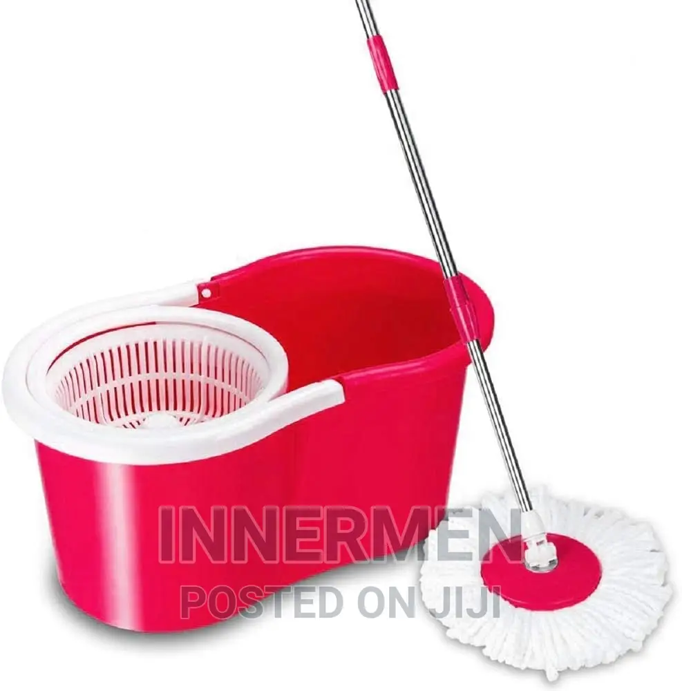 Microfibre Magic Spin Mop and Bucket With Plastic Rotator