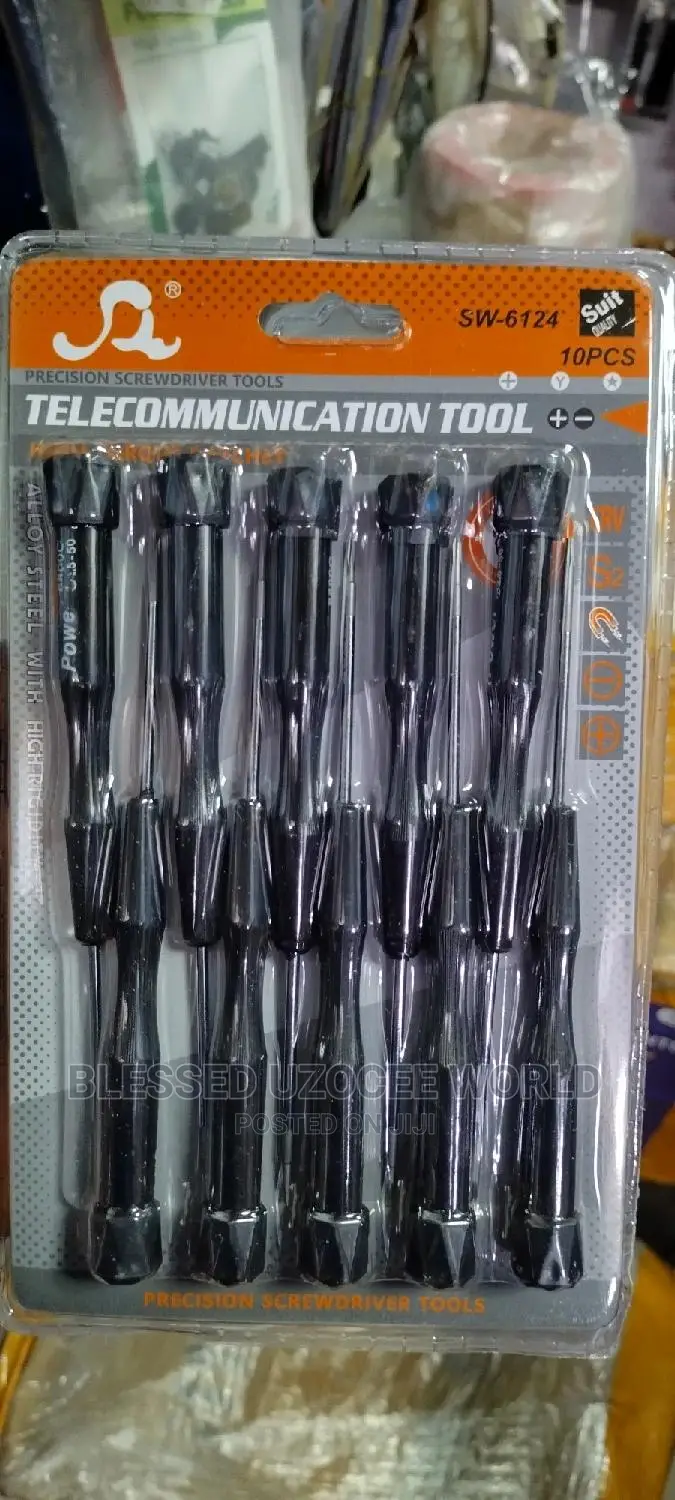 Sw-6124 Telecommunication Quality Alloy Steel Tool 10 Pieces