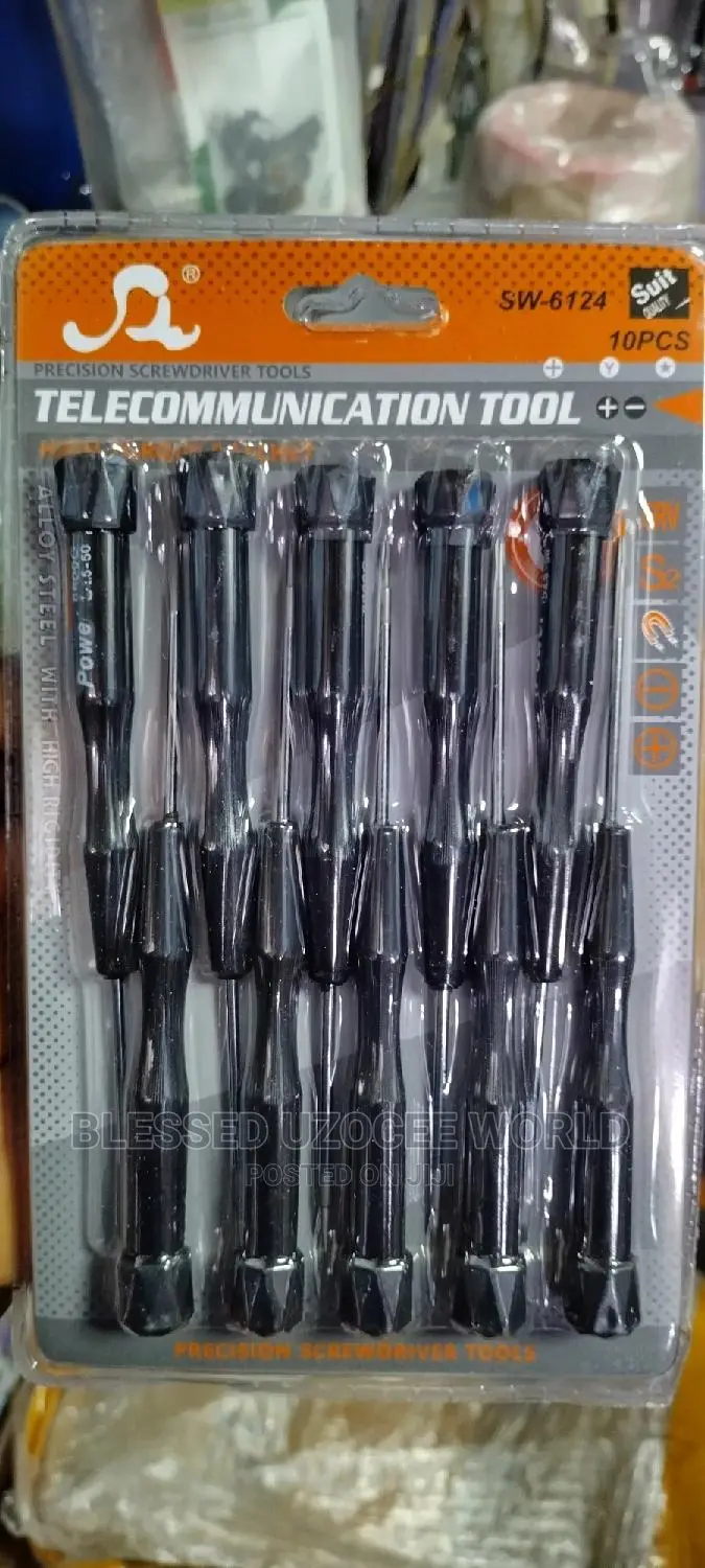 Sw-6124 Telecommunication Quality Alloy Steel Tool 10 Pieces