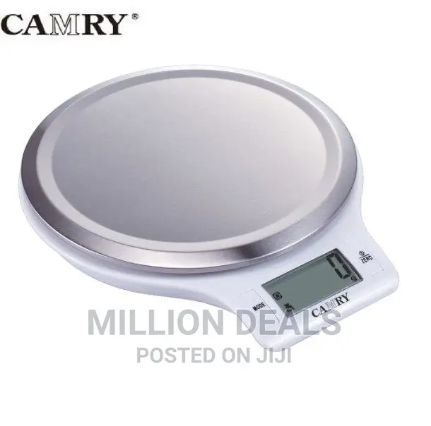 Classic Round Stainless Steel Digital Kitchen Scale 5kg