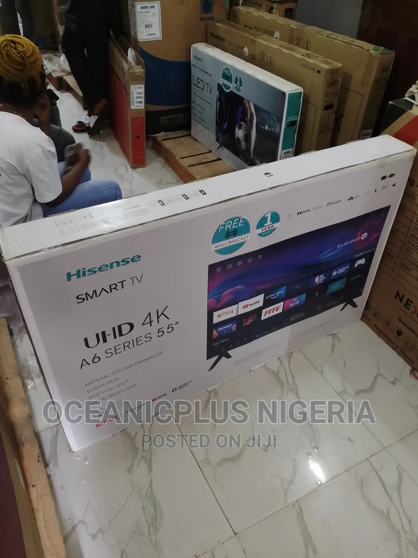 High Quality 55 Inches Smart Frameless TV