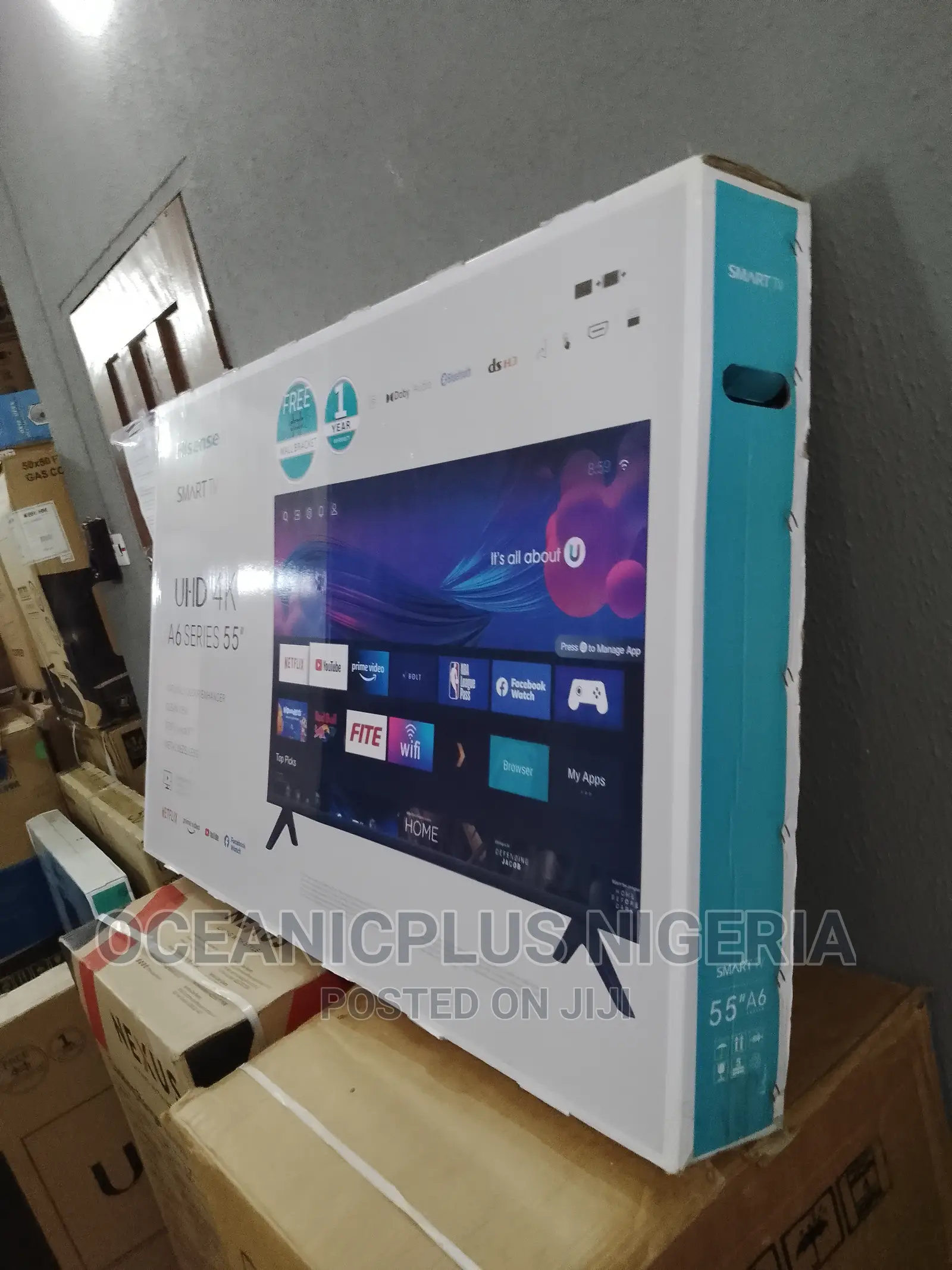 High Standard Hisense 55 Inches Smart Frameless TV