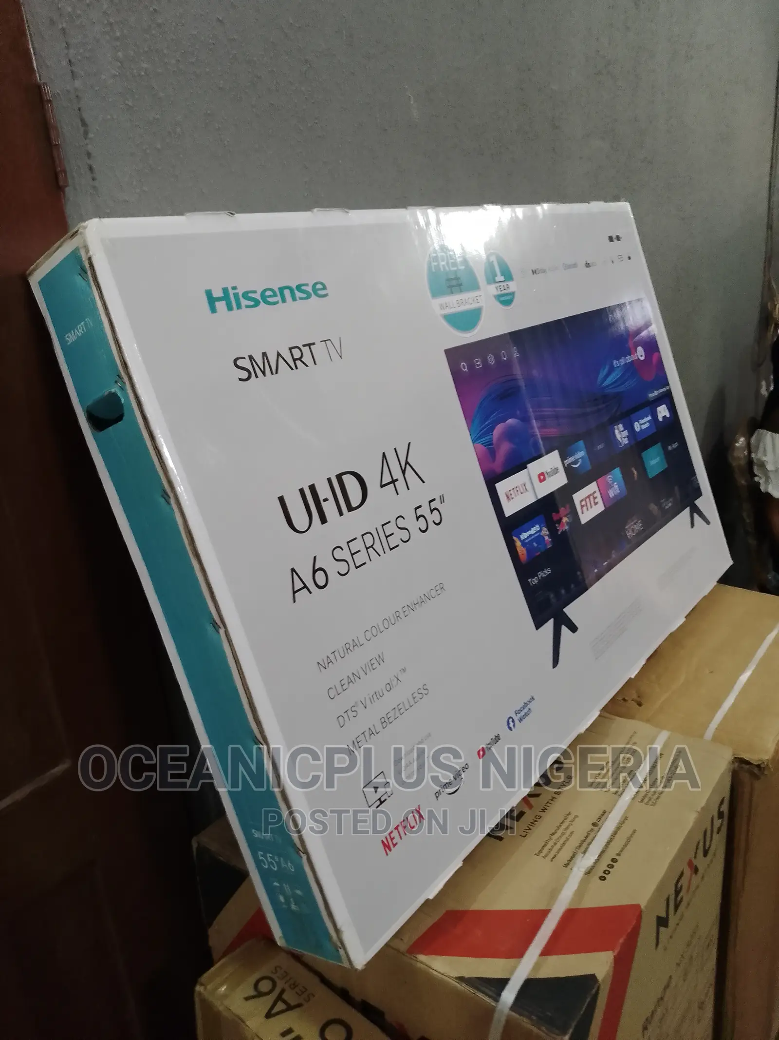 New Hisense 55 Inches Uhd A6 Series Smart Frameless TV