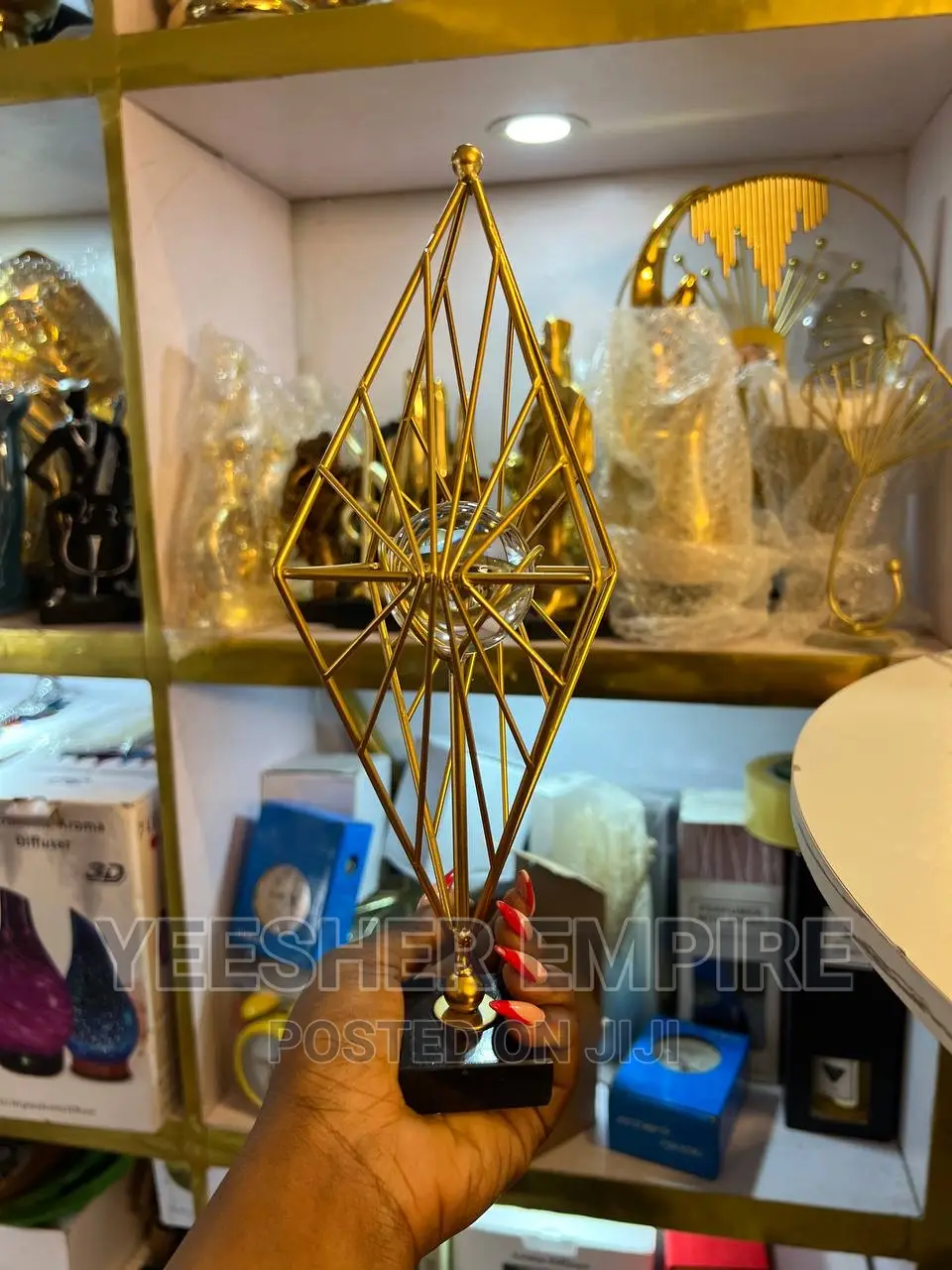 Crystal Octagonal Figurine