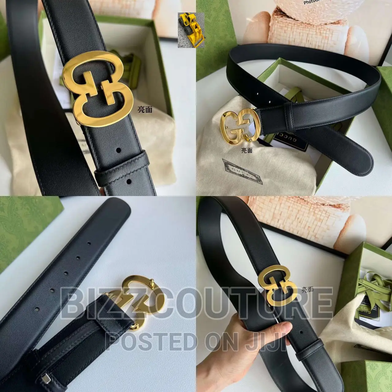 Original GUCCI Leather Belts Available in Store