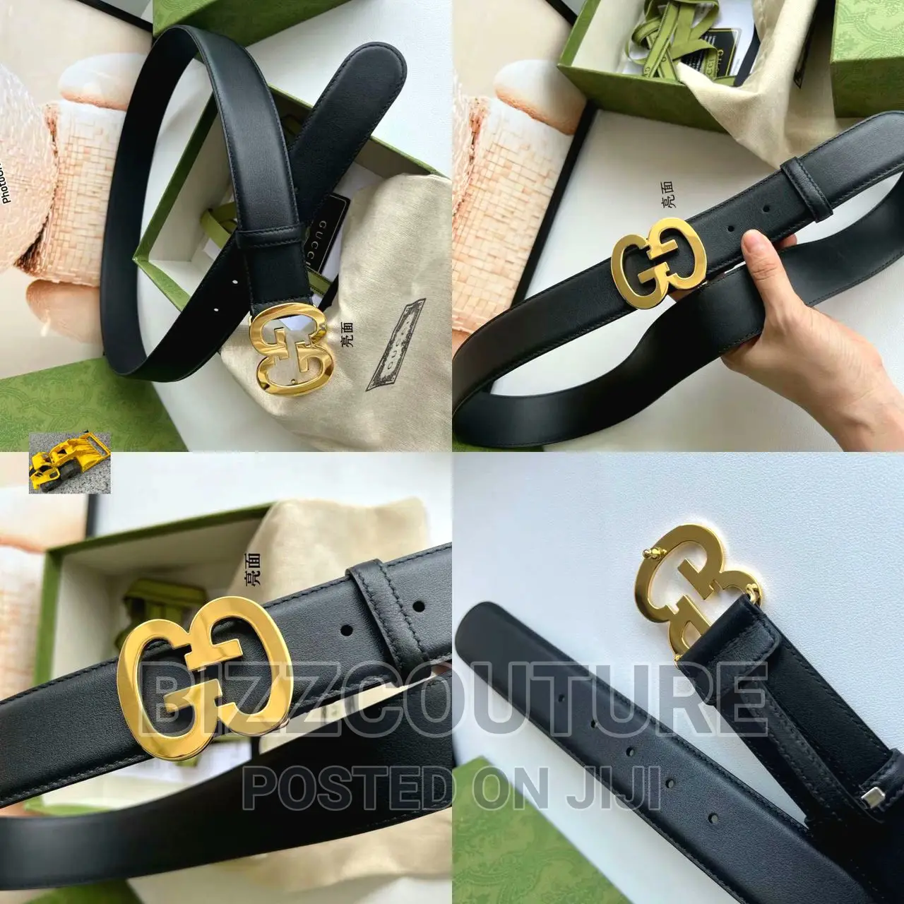 Original GUCCI Leather Belts Available in Store