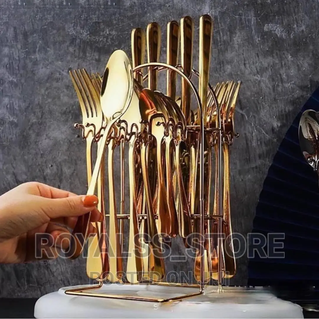 24pcs Stainless Steel Cutlery Set