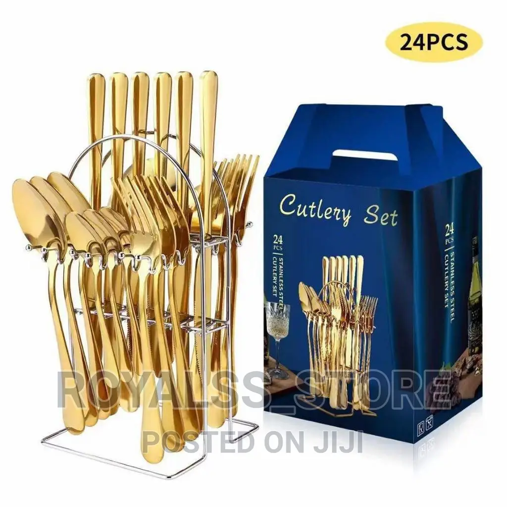 24pcs Stainless Steel Cutlery Set