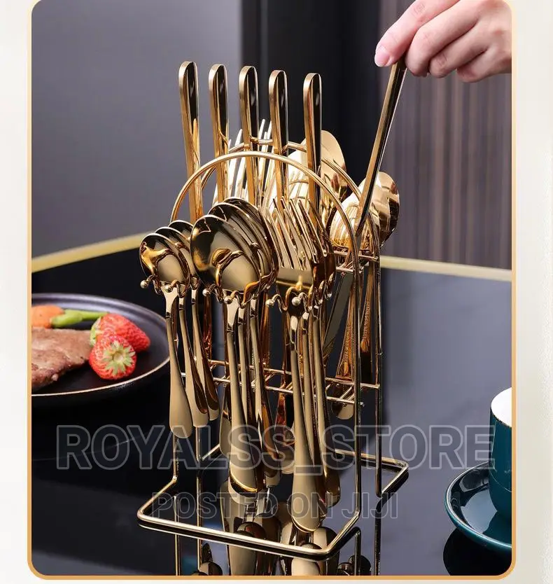 24pcs Stainless Steel Cutlery Set