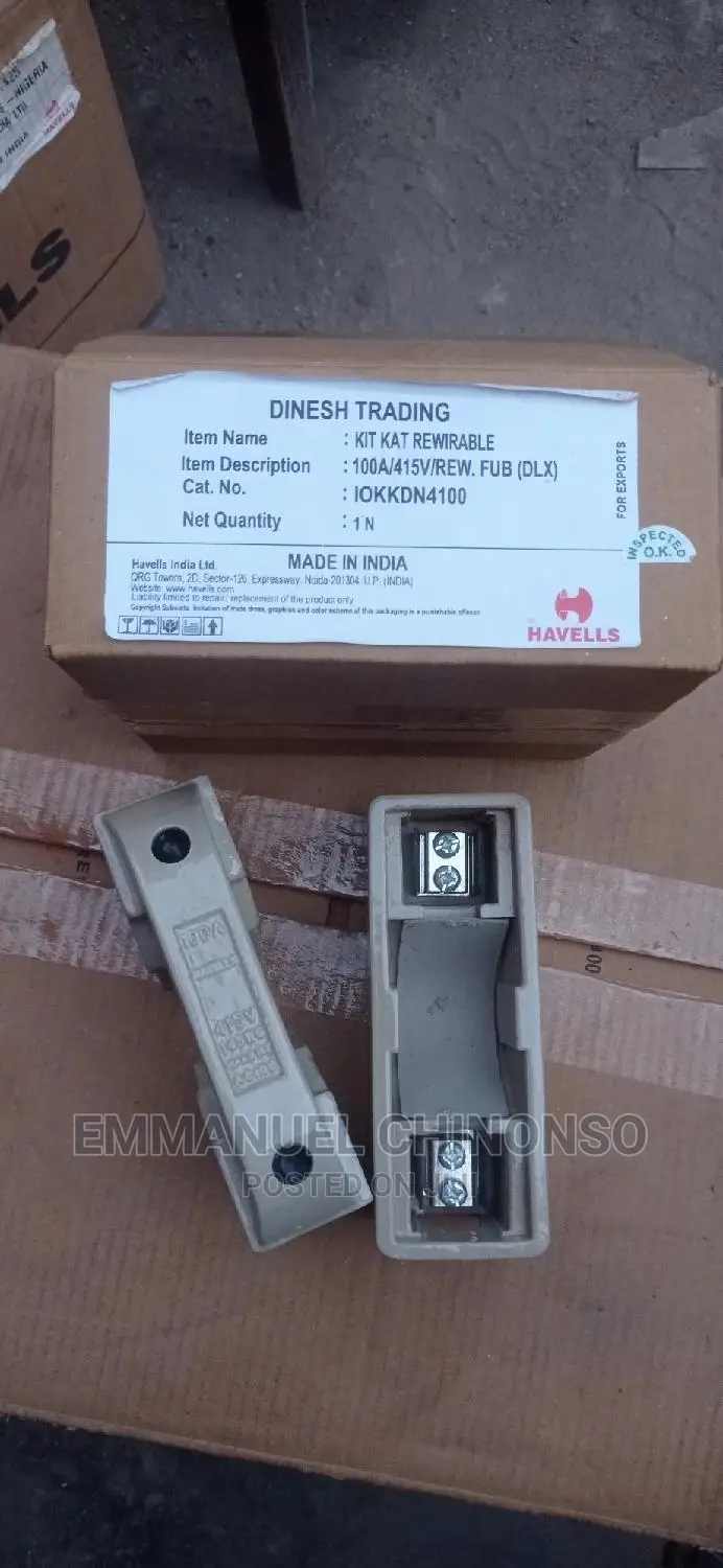 100A Havell Fuse and Base