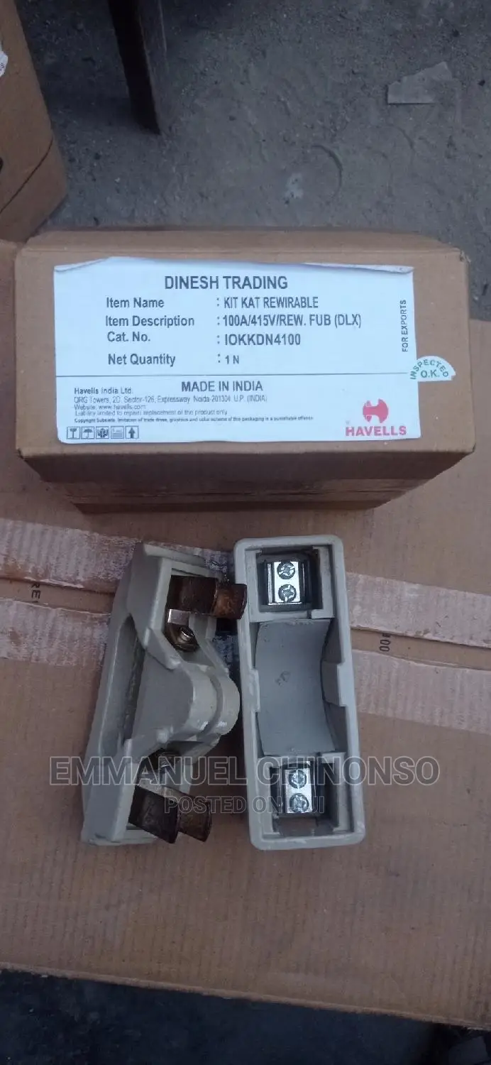 100A Havell Fuse and Base