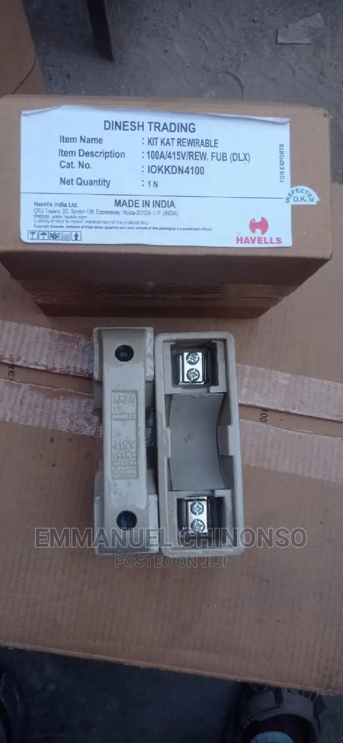 100A Havell Fuse and Base