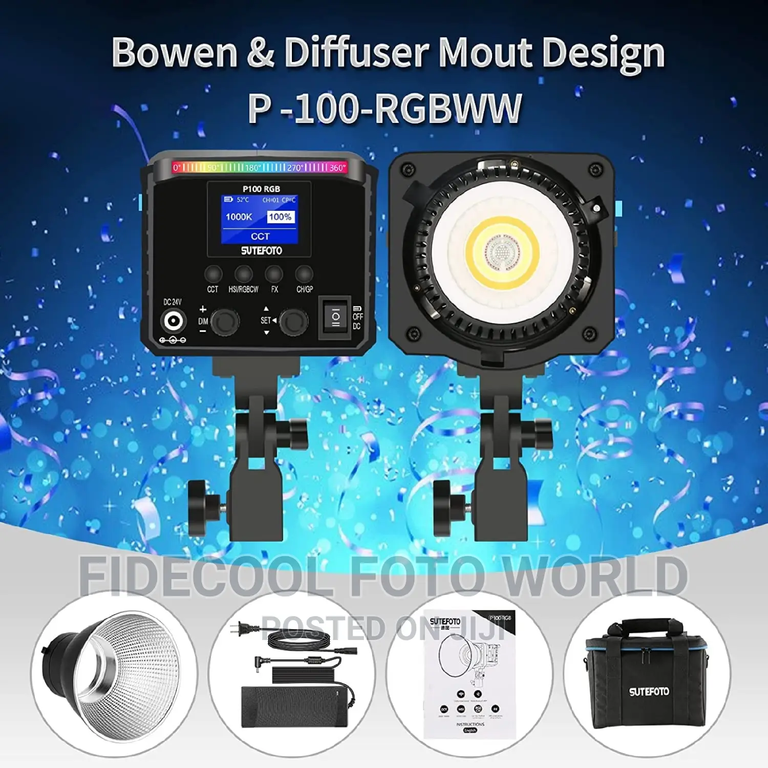 Sutefoto P100 RGB Light