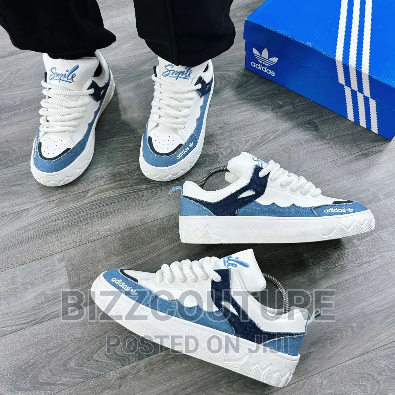 Original ADIDAS SMILE BB- Lace Sneakers Available in Store