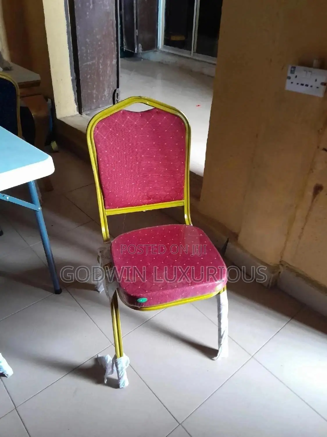Church Chair Iron Cross Back