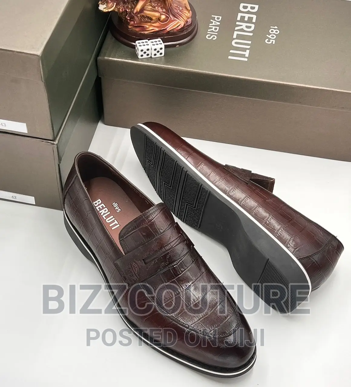 Original BERLUTI Leather Men's Shoes Available in Store