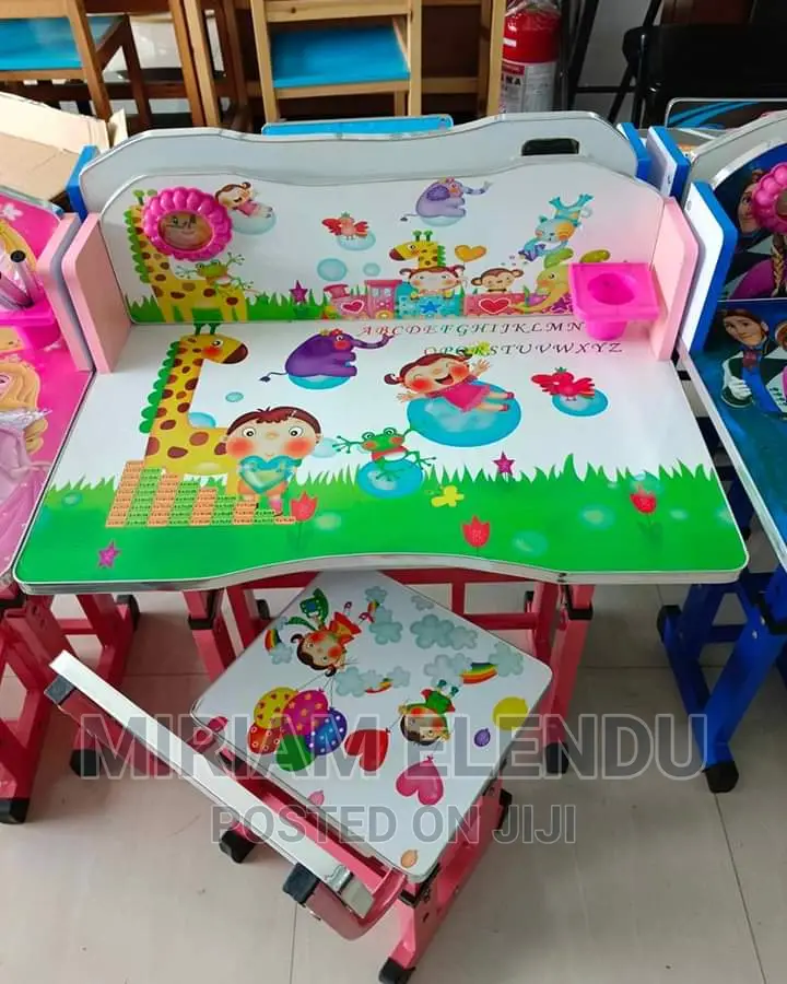 Kids Adjustable Study Table and Chair Set