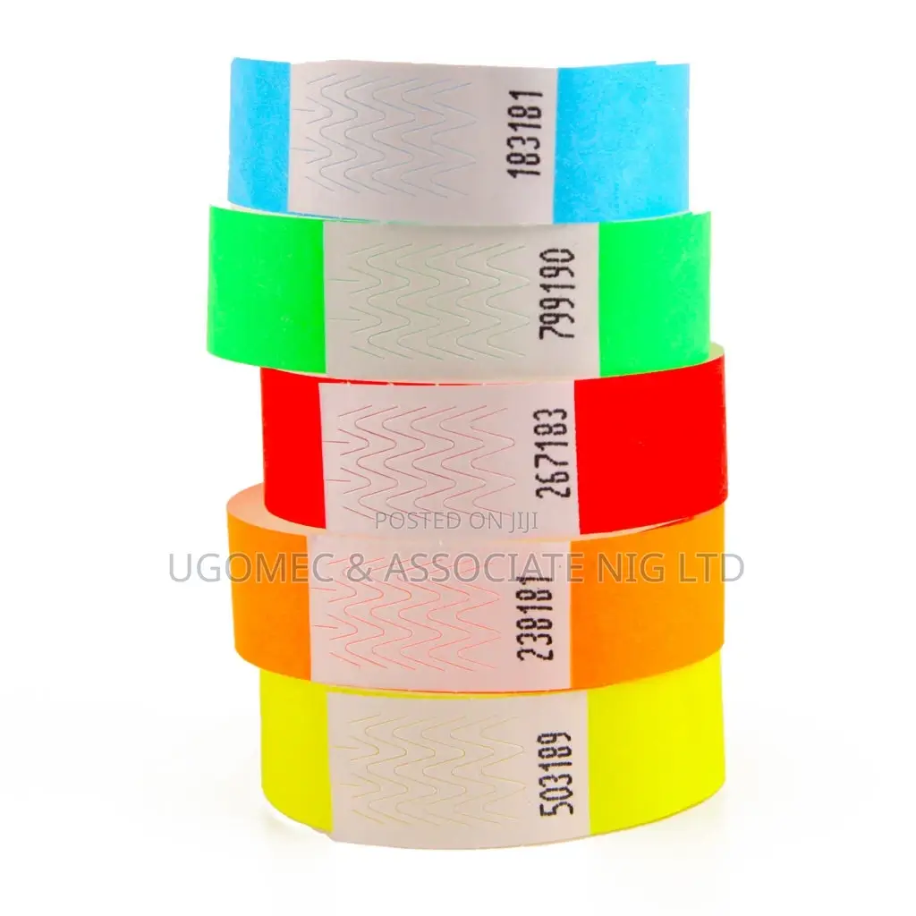 Original Quality Paper Party Wrist Bands by 100pieces