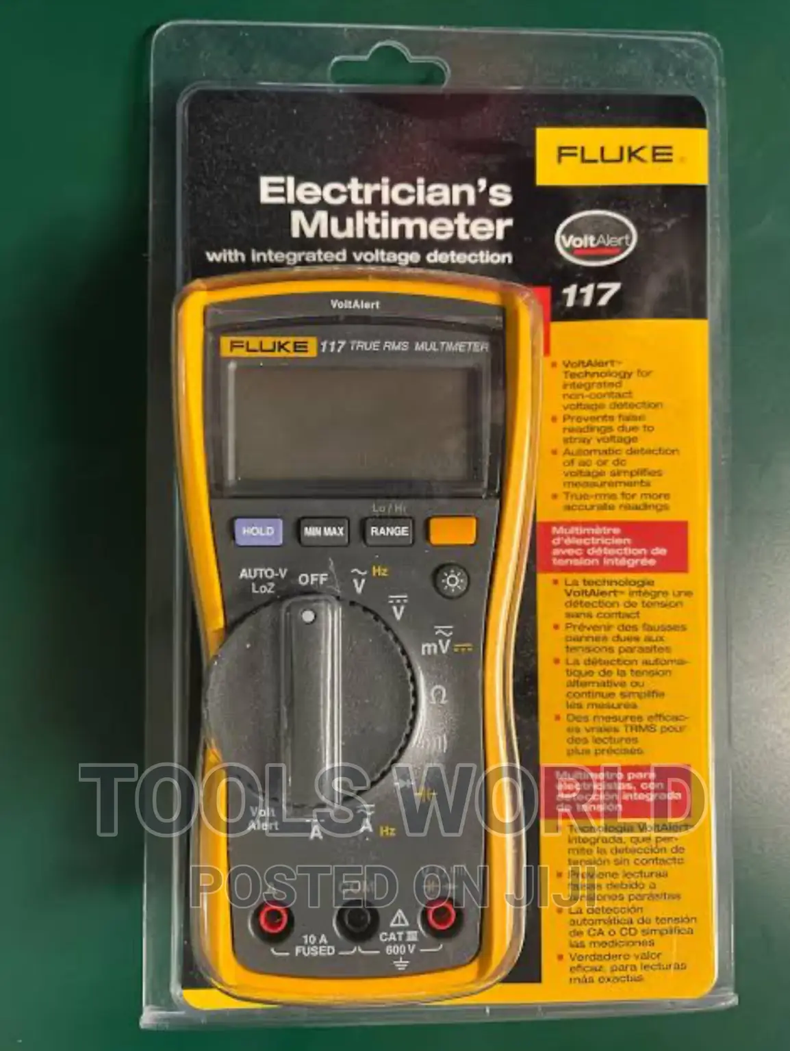Fluke 117 Electricians Digital Multimeter, Voltalert, 6000c